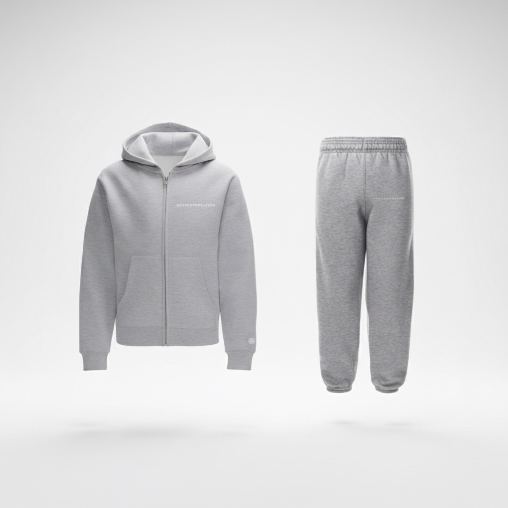 GREY ZIP UP SWEATSUIT