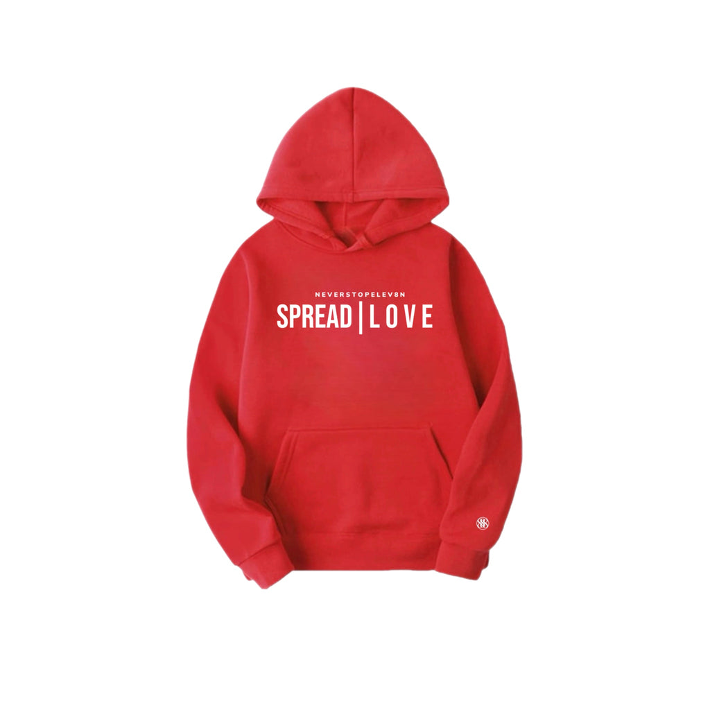 RED SPREAD| LO V E HOODIE