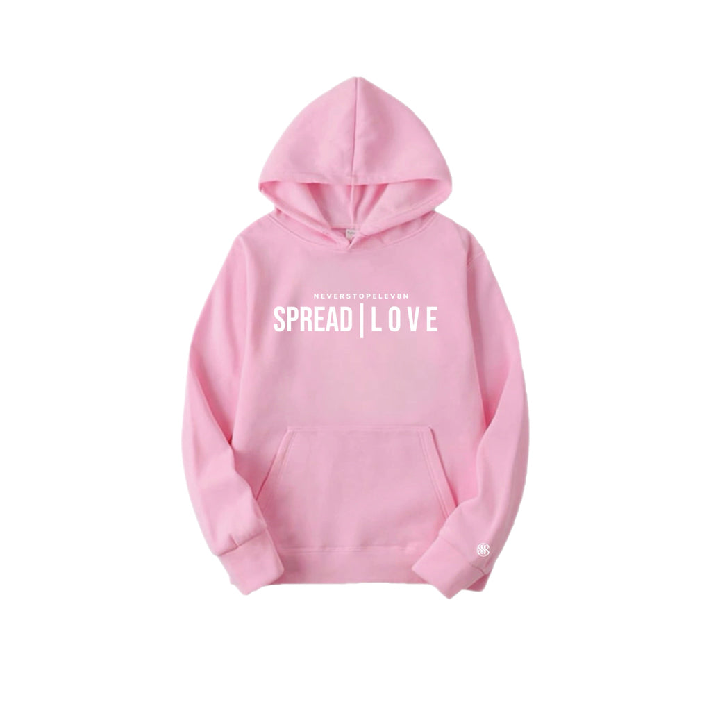 PINK SPREAD| LO V E HOODIE