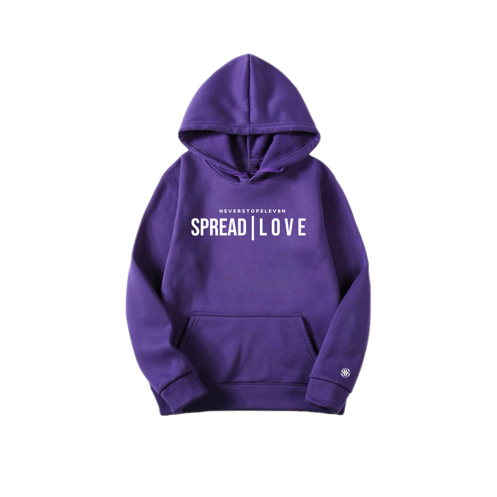 PURPLE SPREAD| LO V E HOODIE