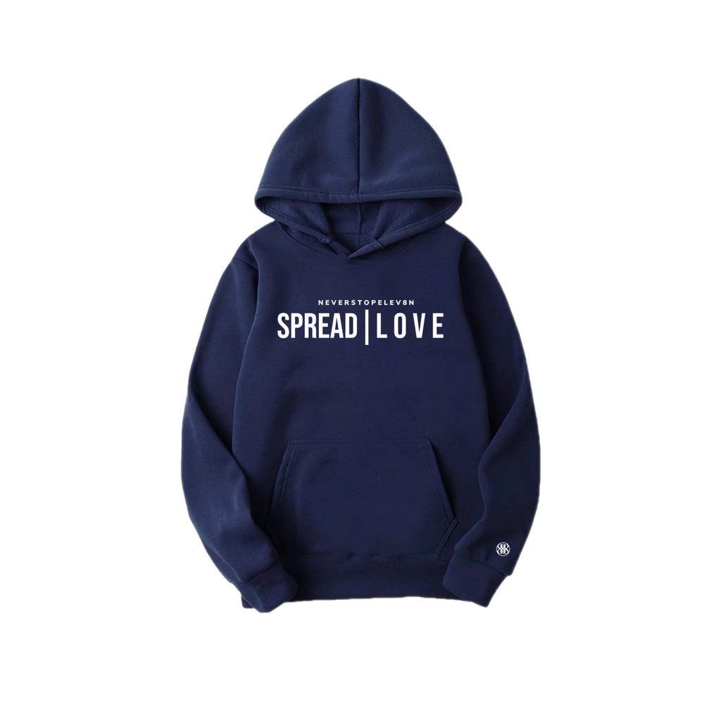 NAVY BLUE SPREAD| LO V E HOODIE