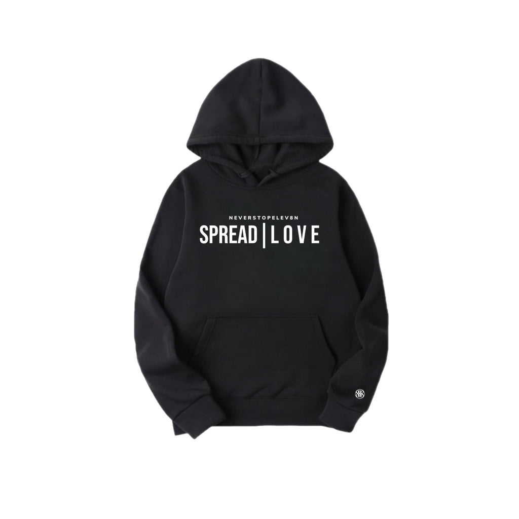 BLACK SPREAD| LO V E HOODIE