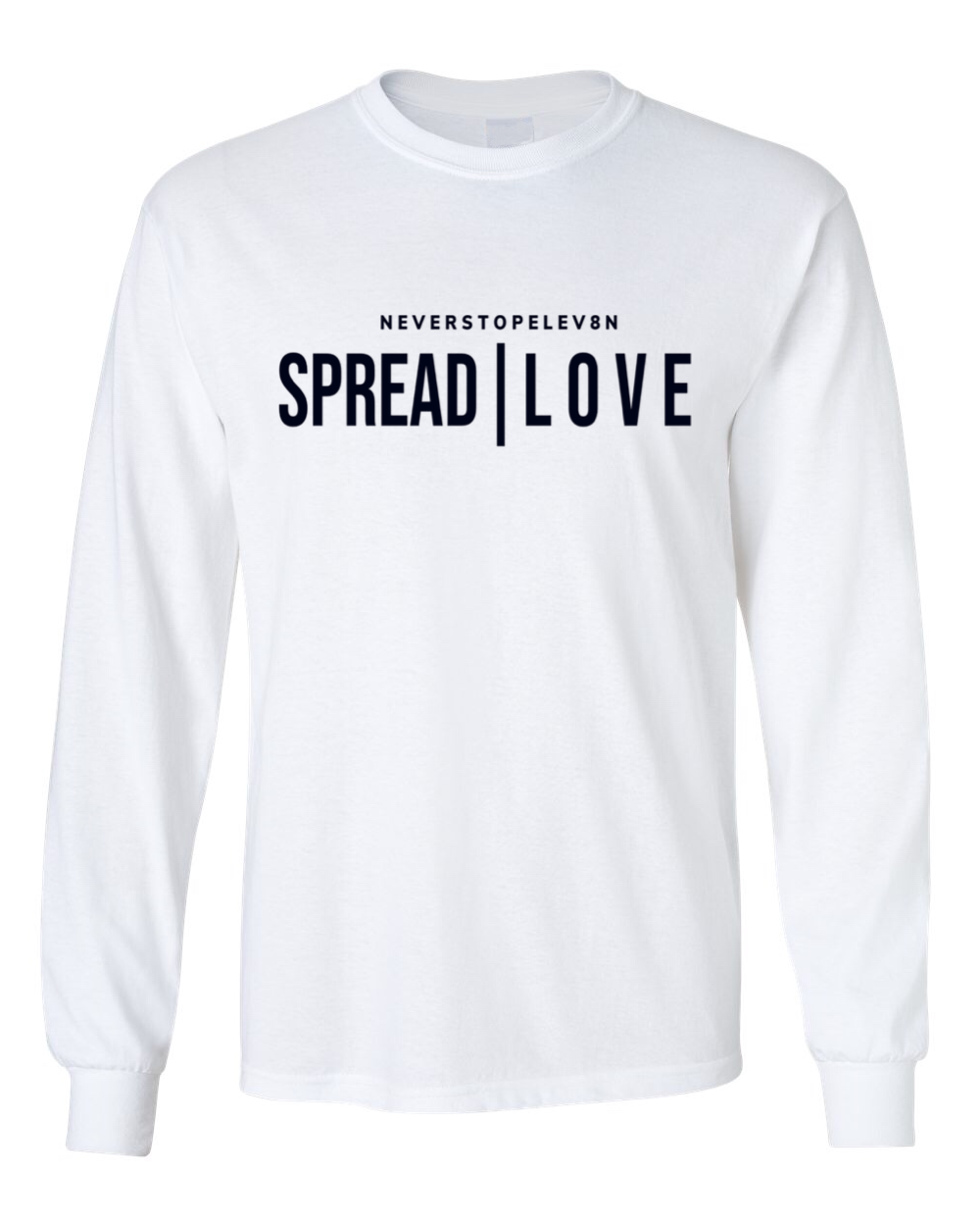 White Long Sleeve “SPREAD | L O V E”  Tshirt