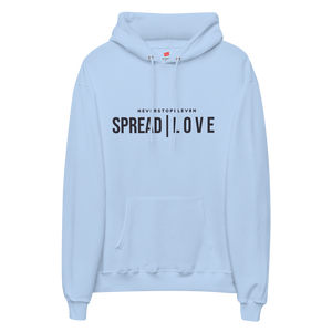 “Spread Love” Hoodie “Light Blue / Black”