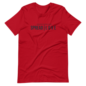 Short Sleeve “Spread Love” T-Shirt “Red / Black”