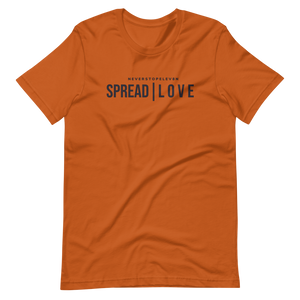 Short Sleeve “Spread Love” T-Shirt “Autumn / Black”