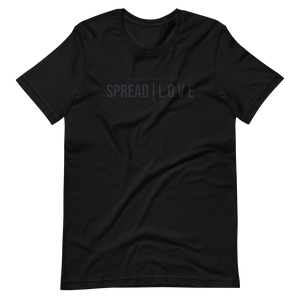 Short Sleeve “Spread Love” T-Shirt “Black / Black”